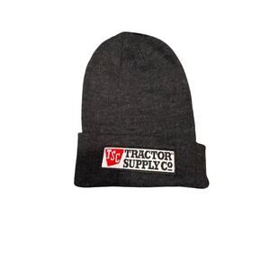 TSC Tractor Supply Co. Knit Beanie Hat Charcoal Gray Acrylic Unisex